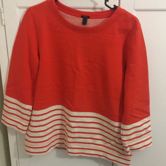 J.Crew Nautical Fleece Striped Pullover - Picture 7 of 8